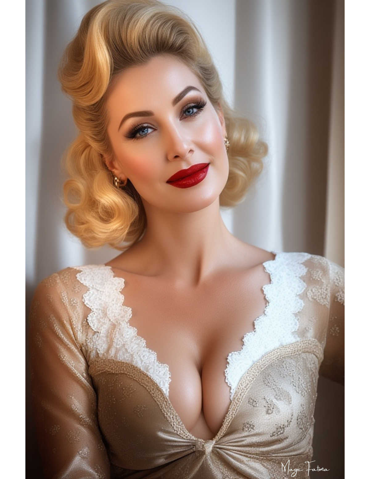 Magic Fatima's Beautiful Woman Posing 8.5" x 11" Digital Download Photo