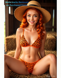 Magic Fatima's Premium 8.5" x 11" Glossy Lingerie Model Print with Nude Version 2 Included