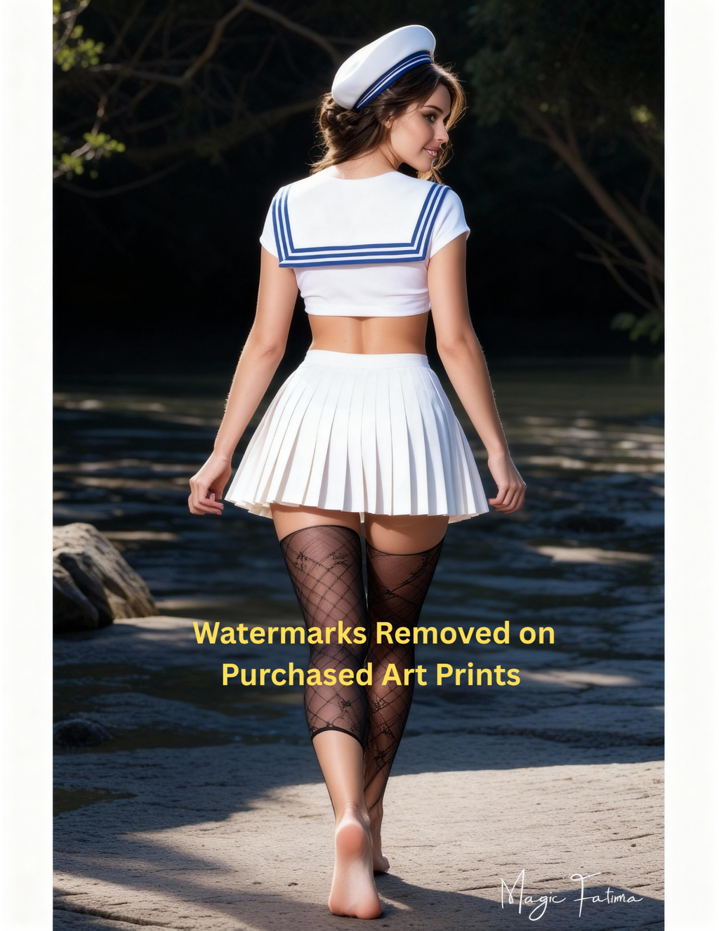 Magic Fatima's Premium Glamourous Risque Female 8.5" x 11" Ultra Glossy Art Prints with Version 2 included