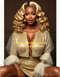 Magic Fatima's Premium Glamourous Risque Female 8.5" x 11" Ultra Glossy Art Prints with Version 2 included