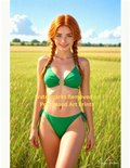 Magic Fatima's Premium Glamourous Risque Female 8.5" x 11" Ultra Glossy Art Prints with Version 2 included