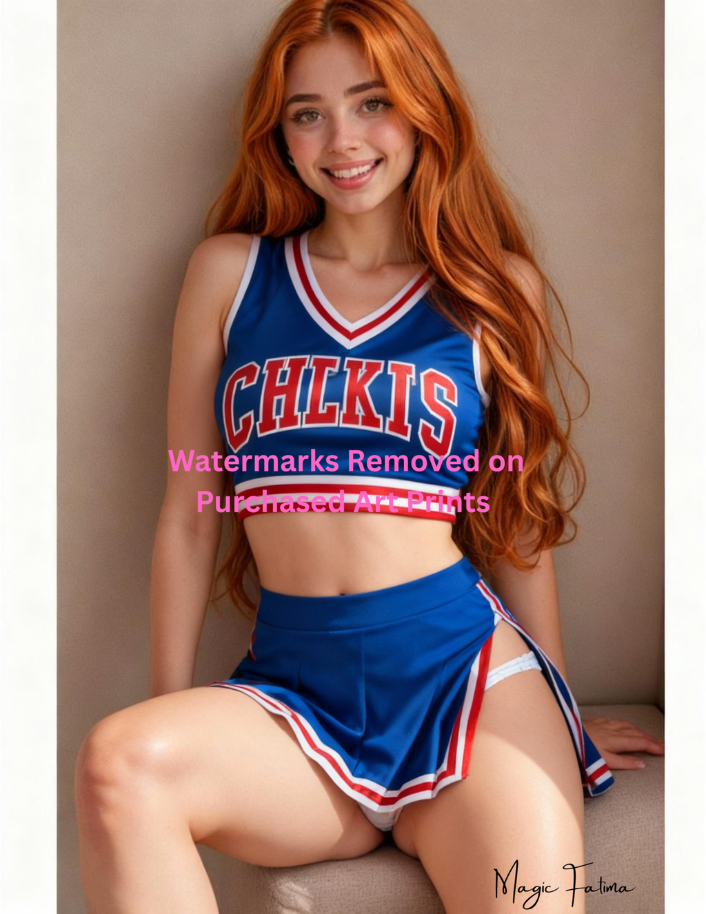 Magic Fatima's Premium Glamourous Risque Female 8.5" x 11" Ultra Glossy Art Prints with Version 2 included