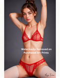 Magic Fatima's Premium Glamourous Risque Female 8.5" x 11" Ultra Glossy Art Print with Version 2 included