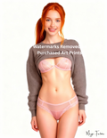 Magic Fatima's Premium Glamourous Risque Female 8.5" x 11" Ultra Glossy Art Print with Version 2 included