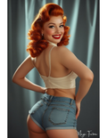 Magic Fatima's Pin-Up Model Art Print 8.5" x 11" Format - Digital Download