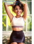  Woman Posing with nude version included free
